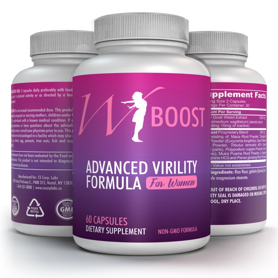 W-Boost Libido for Women, 180 Caps (3 Bottles) - Walmart.com