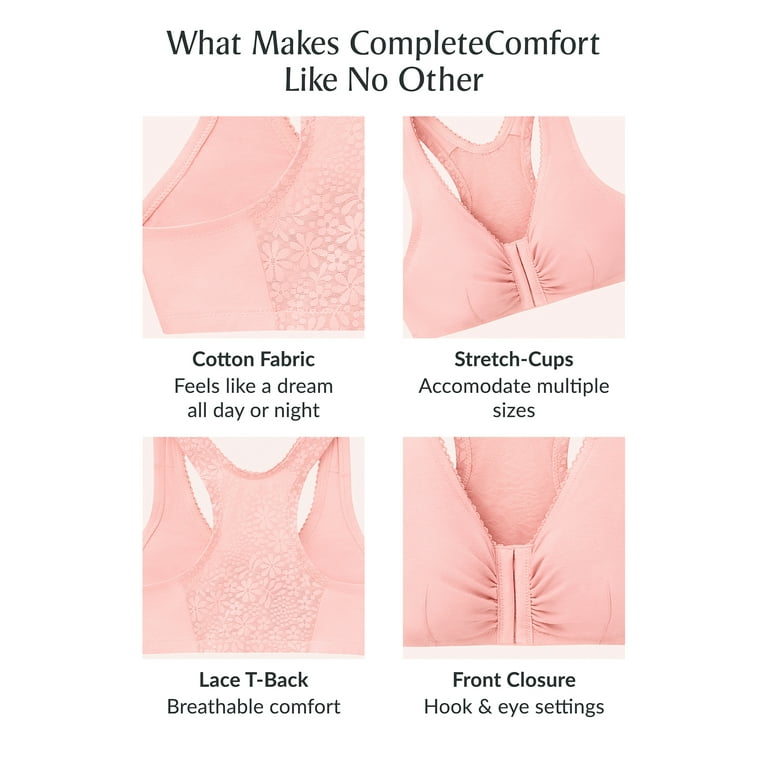 Women's Glamorise Complete Comfort Cotton T- Back B/C/D