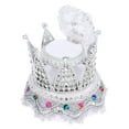thumbnail image 4 of Boîte à Bague en Forme de Couronne Incrustée de Strass, Étui à Bague de Mariage, Boîte à Bague de Luxe, 4 of 8