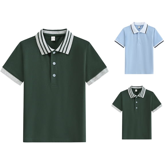 MuXiKeJi Clothes Boys Polo Shirts 4T Button Closure Tropical Print Short Sleeve Pocket Shirts Funny Beach Holiday Shirts Summer Shirt With Pocket