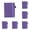 Purple, variant on 5 Pack Pocket Notebook Journal, Mini Hardcover College Ruled Notepad, Portable Writing Notebook with Date Page for Daily Office Working, Personal Notes and Doodling, Dark Blue, 3.2”x 4.3”