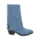 thumbnail image 2 of Bota Vaquera Tacón Bajo Con Capucha Arizona Para Mujer Azul Mezcilla Demin, 2 of 5