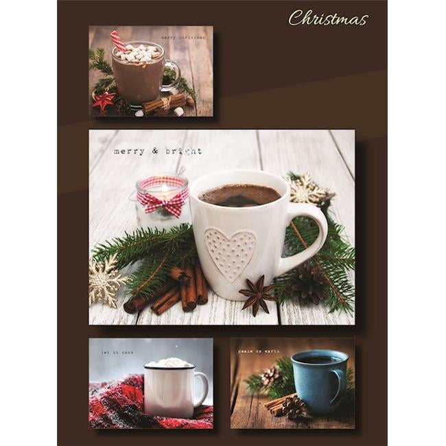 Peace On Earth Coffee Brown 9 X 6 Paper Boxed Greeting Cards Assorted Pack Of 12 Walmart Com Walmart Com