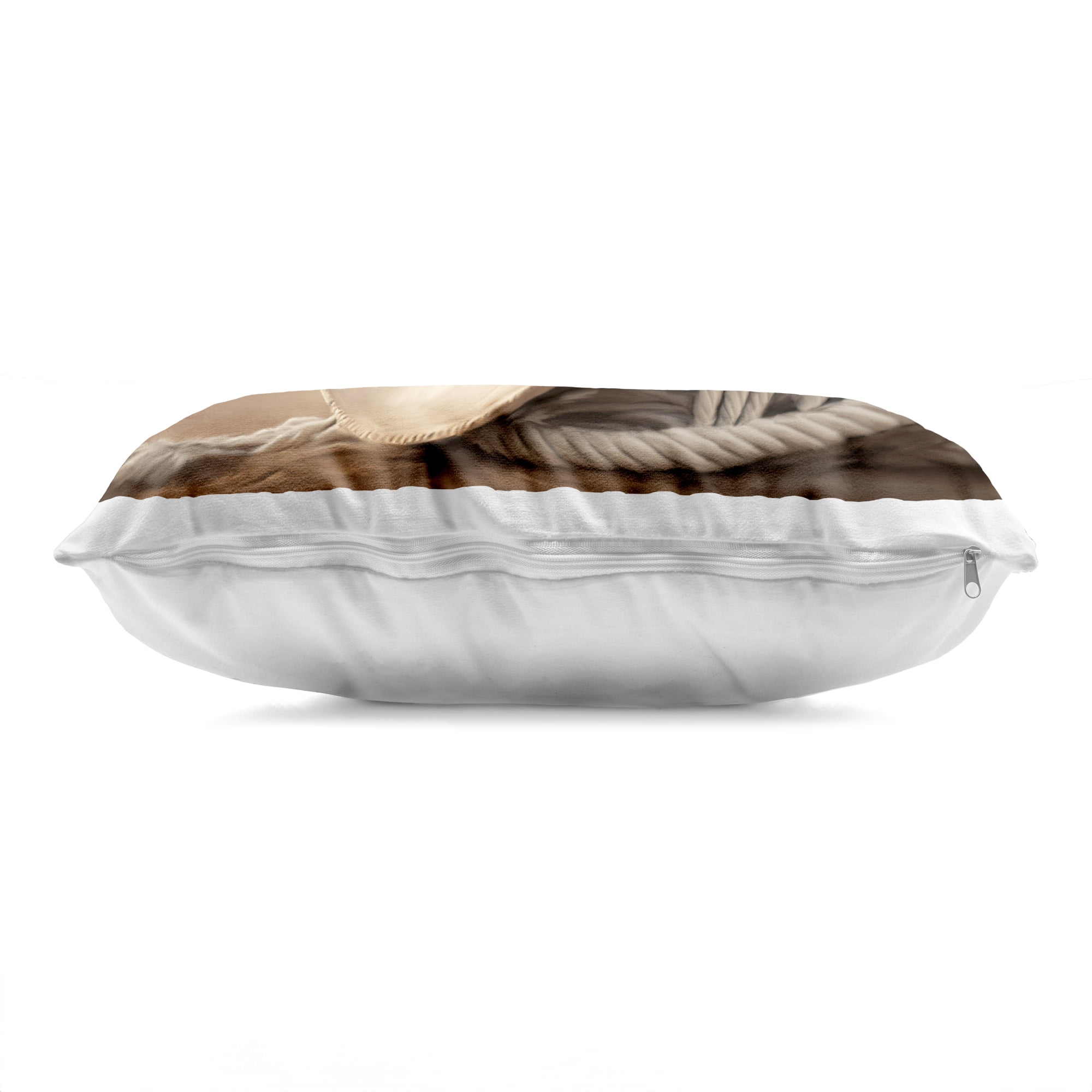 Stupell Industries White Cowboy Hat Decorative Printed Throw Pillow, design by Kim Allen, 14 x 7 x 20