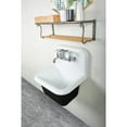 thumbnail image 4 of Kingston Brass GCLWS221811 Petra Galley 22" Cast Iron Wall Mount Utility Sink, White, 4 of 10