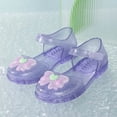 thumbnail image 2 of Viluyesy Girls Jelly Sandals Transparent Crystal Princess Shoes with Bow, Non-Slip Summer Beach Sandals for Toddlers & Kids Purple Size 13 M, 2 of 7