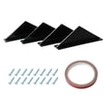 thumbnail image 3 of Spoilers Coche Trasero Difusor De Parachoques Trasero Kit De Aleta De Tiburón Estilo Spoiler Labio Wing Splitter Accesorios Universales 4 Unids/Set, 3 of 7