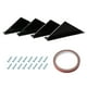 thumbnail image 3 of Spoilers Coche Trasero Difusor De Parachoques Trasero Kit De Aleta De Tiburón Estilo Spoiler Labio Wing Splitter Accesorios Universales 4 Unids/Set Advancent VI006360-00, 3 of 7