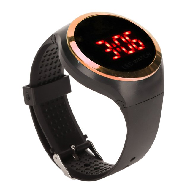 Kids Digital Watch, Fashionable Sports Watch Portable Safe For Outdoor Camping Rose Gold