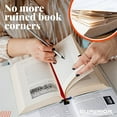 thumbnail image 6 of Superior Essentials Magnetic Bible Bookmark - Genuine Leather, Attachable Bible Ribbon Bookmarks for Book Lovers with 5 Strings - No More Flipping Pages Using Our Bible Page Marker 1PC, Rainbow, 6 of 9