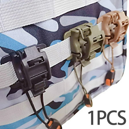 Engineering Ice Axe Clip Outdoor Wheel Clip Quick Release Axe Molle Fixture Flashlight Clip for Molle Hiking Green