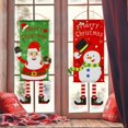 thumbnail image 4 of Feliz Navidad Adornos Muñeco de nieve Santa Claus Banner Bandera Colgante de pared Decoración Zhivalor HMHZ1800-6, 4 of 5
