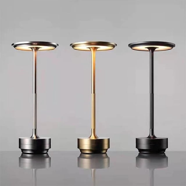 Sladdlös Bordslampa, Dimbar, Metall, USB-uppladdningsbar, Skrivbordslampa - 1 st - WELLNGS