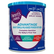 Parent's Choice Advantage Infant Formula Powder with Iron; DHA, Lutein, Vit E, 352 Gram