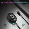 thumbnail image 2 of Amdohai U1 Omni-directional Condenser Microphone Mic for Meeting Business Conference Computer Desktop Laptop PC Voice Chat Video Games Live Broadcast Sound Pick-up AUX 3.5MM Cable, 2 of 7