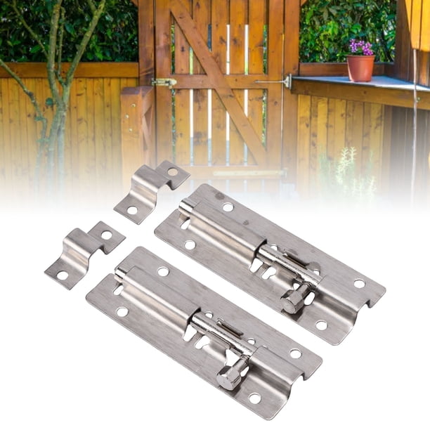 Pestillo Para Puerta Corrediza, Pestillo Para Puerta De Granero Corrediza De Acero Inoxidable 304 De Alta Resistencia Con Candado Para Armario, Inodoro