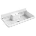 thumbnail image 5 of Kohler 21103-1HW-0 45 in. Top Mount Single Bowl Workstation Farmhouse Kitchen Sink - White, 5 of 7