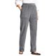 thumbnail image 1 of Gibobby Pantalones para mujer Pantalones casuales de tubo recto a con cintura elástica y bolsillo para mujer(Gris,CH), 1 of 4