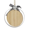 thumbnail image 3 of Northlight 4" Wood "Merry Christmas Fresh Cut Trees" Ornament, 3 of 3