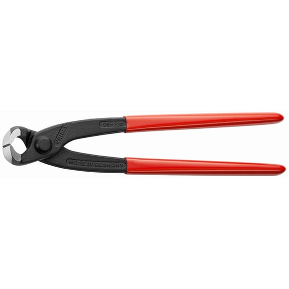KNIPEX Tools - Concreters' Nippers, Plastic Coated (9901220), 8-3/4 inches