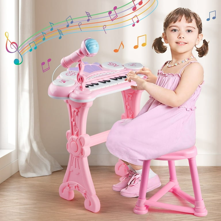beefunni Kids Electronic Piano Keyboard, 24-Key Music Toy