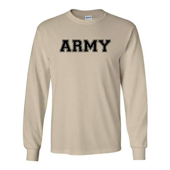 Athletic ARMY Long Sleeve T-Shirt in Sand