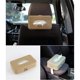 thumbnail image 4 of Organizador de servilletas de cuero para visera de coche, soporte para papel colgante, espacio S, 4 of 5