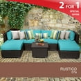 thumbnail image 2 of Rustico 7 Piece Outdoor Wicker Patio Furniture Set 07a, 2 of 7