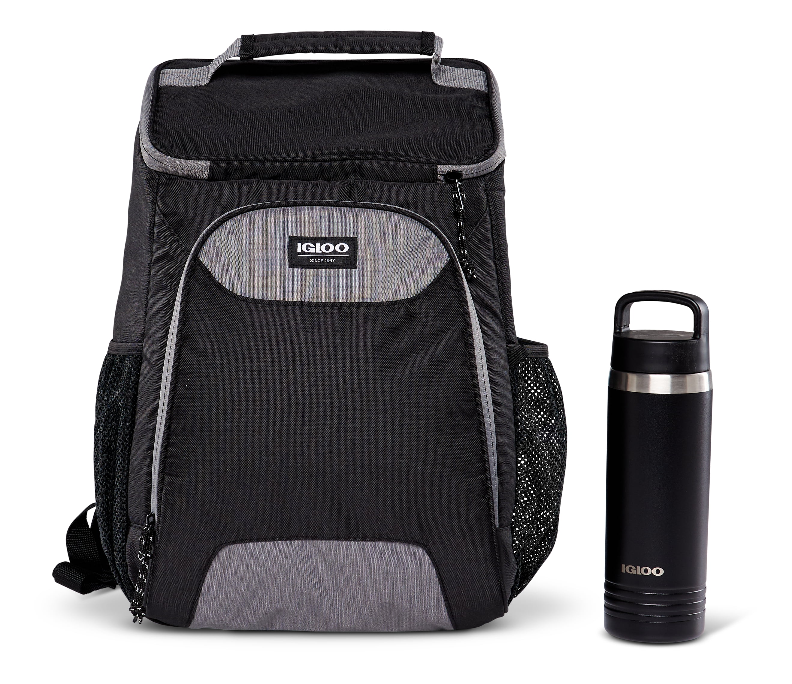 Igloo Laguna Top Grip 24 Can Backpack Cooler with 24oz Stainless Steel Bottle Walmart