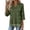 Dark Green, variant on ASDFVBKG Womens Blouses Spring Tops Comfy 3/4 Length Sleeve Collar V Neck Tee Tops Fashion Vintage Flower Print Vacation Loose Outfits Beige 2XL
