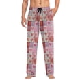 thumbnail image 4 of Pretty Pink Hearts Men's Pajama Pants with Pocket Lounge Pants Pajama Sleep Pant Pj Comfortable, 4 of 7
