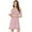 Pink-Dots, variant on MODA NOVA Junior's Polka Dots Sleeveless A Line Slip Ruffle Tie Short Mini Dress