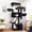 Dark Gray, variant on Globlazer 69 Inch Cat Tree for Large Cats, Multi-Level Cat Tree with 2 Luxury Condos and Large Perches for 2-3 Cats, Indoor Tall Cat Tree with Scratching Board & Sisal Posts, S69, Beige
