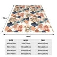 thumbnail image 3 of Fuzoiu Watercolor Plants Print Ultra-Soft Micro Fleece Blanket,All Seasons Flannel Throw, Lightweight Blanket for Bed, Sofa, Couch, Movie Night, Camping, and Travel-60"x50", 3 of 7