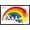 Black Framed Version, variant on Disney Mickey Mouse & Friends - Rainbow Wall Poster, 14.725" x 22.375"