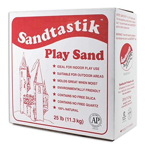 Sandtastik Sparkling White Play Sand 25 Pounds 25 Lb Box Reg Walmart Com