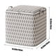 thumbnail image 3 of Bolsa de almacenamiento resistente | Organizador de algodón de gran tamaño 60x50x50cm con asas reforzadas, doble cremallera, impermeable, plegable, gran capacidad para mudanzas, ropa, edredones, gris, 3 of 8