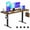 Brown, variant on VVENACE Electric Standing Desk Height Adjustable Desk 63 inch 4 Memory Height Ergonomic Sit Stand up Desk for Home Office, White, 2 Split Boards