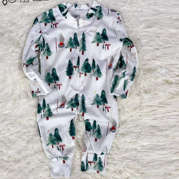 Clearance Fashionable Christmas Print Family European And American Pajamas Parent child Suit Baby Returns For Sale Clearance Warehouse 27