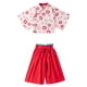 thumbnail image 2 of Conjunto térmico Gibobby bebé Niñas primavera verano Floral algodón Estampado Manga corta pantalones cortos Kimono 2-3 años, 2 of 5