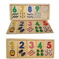 thumbnail image 3 of [Yuexinghui] 1 Tablero Logarítmico De Aprendizaje De Emparejamiento De Números Pequeños De Inteligencia De Rompecabezas De Madera ANGGREK Educational Toys, 3 of 8