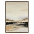 thumbnail image 3 of Kate and Laurel Sylvie Peaceful Landscape II Framed Canvas Wall Art by Amy Lighthall, 31.5x41.5 Gold, Modern Abstract Landscape Art for Wall, 3 of 7