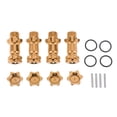 thumbnail image 1 of HSP 94087 1/8 RC Car Parts Alloy 17mm Wheel Hex Hub to 30mm Extension Adapter dorado, 1 of 8
