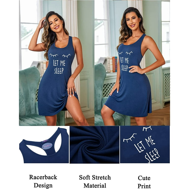 Avidlove Sleeveless Nightgowns for Women Sexy Tank Chemise
