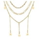 thumbnail image 3 of Collar para mujer, joyería para mujer, collar multicapa de estrella de cinco puntas, cadena de clavícula, joyería para mujer, collar de aleación, 3 of 5
