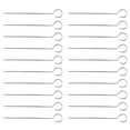 thumbnail image 2 of Pinchos de acero inoxidable 20pcs Barbacoa Aguja de barbacoa Palitos de asado (Plata), 2 of 5