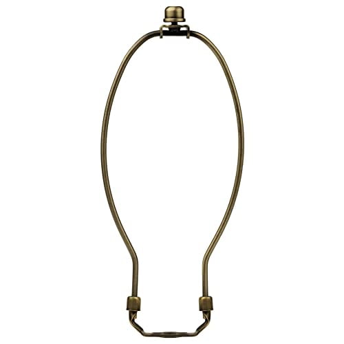 Complete Lamp Harp Set 9 Inch Antique Brass Harp for Lamps Lamp Harp Kit Includes Harp