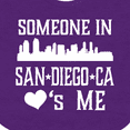 thumbnail image 4 of Inktastic San Diego Someone Loves Me Skyline Boys or Girls Baby Bib, 4 of 4