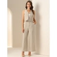 thumbnail image 4 of DARING DIVA Women's Dressy Two Piece Business Outfits S Apricot, 4 of 6