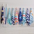 thumbnail image 5 of Great Bay Home Sand-Free Microfiber Cabana Stripe 2-Pack Beach Towel  (2 Pack - 35" x 78”, Cabana - Gray / Teal), 5 of 7